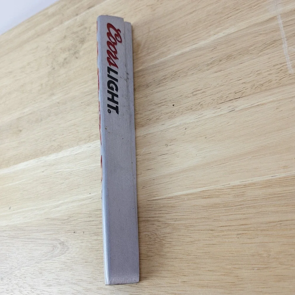 Coors Light Beer Draft Beer Tap Handle Silver Rocky‎ Mountains Man Cave